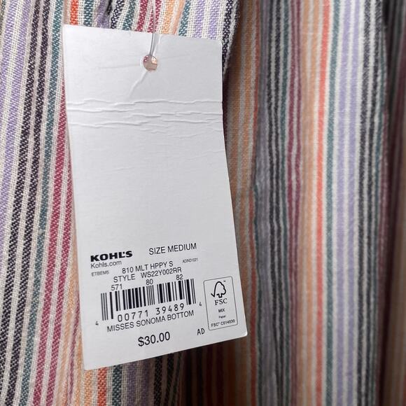 Sonoma - Multicolor Striped Tank Dress With Pockets - NWT - Picture 5 of 10